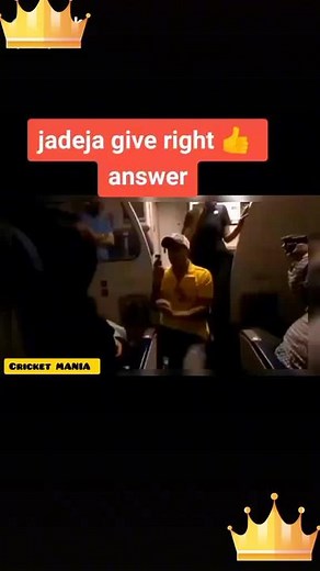 jadeja right answer #jaddu #jadeja #csk