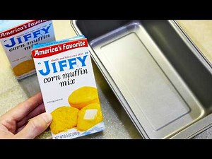 If you bake Jiffy cornbread in a bread pan..