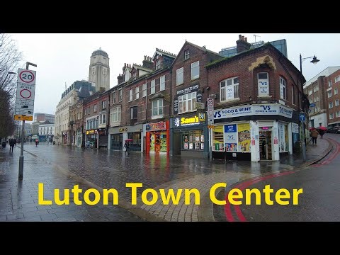 Luton Streets | Town Center Walking Tour | UK Tour 2024