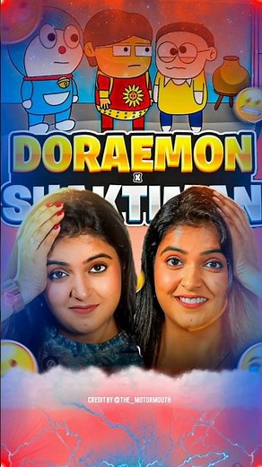 Doraemon back to back voice challenge with cartoon style #shortvideo