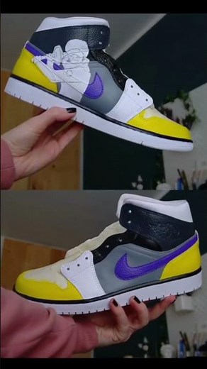 Ich habe CUSTOM ONE PIECE NIKE JORDAN SNEAKER gemacht #short