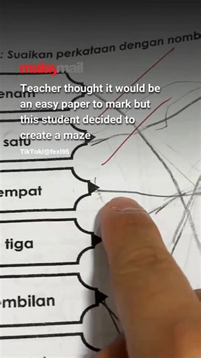 Malay Mail on Instagram: "Turns out the maze was the teacher’s real homework... #malaymail #teacher #homework"