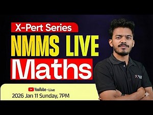 🔴 NMMS Mathematics 2026 | X-pert Series Live Class | Class 8 NMMS Mathematics Important Questions