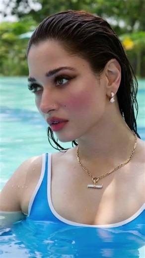 Tamannaah Bhatia 🔥💙 is turning up the heat while shooting her stunning summer collection 🌞✨✨#shorts