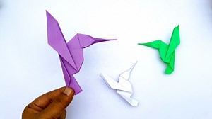 16K views · 123 reactions | Origami World's Smallest Hummingbird | How to Make an Easy Origami Bird How to make a paper bird Easy paper birds | Paper hummingbird #PaperHummingbird #PaperBird #PaperCrafts | Mr. Creator | Facebook