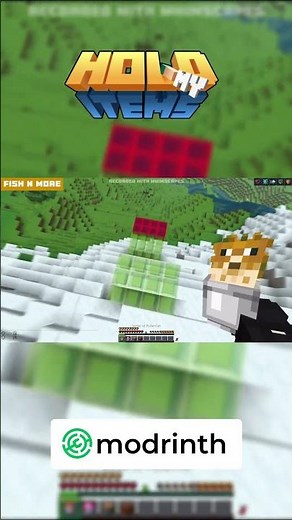 NEW FIRST PERSON MOD (Hold My Items) #minecraft #modnation #survival #gaming #minecraftmemes #mods