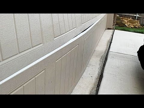 Fix Bent Garage Door and Popped Out Rollers After Hit by Car