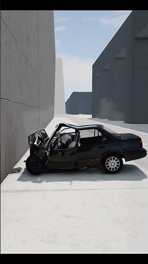 Toyota Corolla AE92 (1988) Crash Test 20-180 km/h ☠️