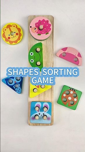 Shapes Sorting Game for Toddlers | Educational Activities for Toddlers #shorts #shapes