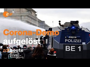 Corona-Demo gegen Infektionsschutzgesetz aufgelöst │ ZDFheute live