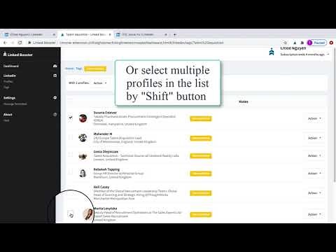 How to export Linkedin Lists and profiles to CSV file.