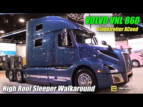 2020 Volvo VNL 860 77inch High Roof Sleeper Globetrotter XCeed - Exterior Interior Walkaround