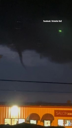 WATCH: New video shows a tornado moving through Evansville, Wisconsin, tonight. Stay tuned tomorrow for the latest videos, info, and damage reports. | The Weather Channel