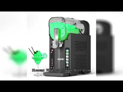 Slushie Machine for Home No Ice Needed,Frozen Drink Maker with LED Display & 6 Pre-Set Programs,Quie