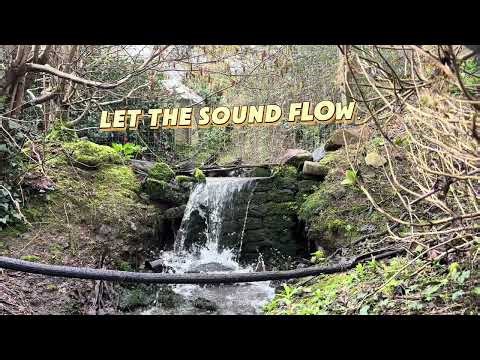 Gentle Waterfall Sounds • Small Garden Cascade & Running Water Ambience (6 Minutes, No Talking)