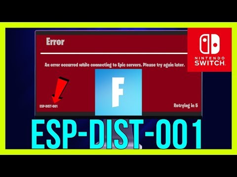How to FIX Fortnite Error ESP-DIST-001 on Switch | Fortnite Error ESP-DIST-001 on Nintendo Switch