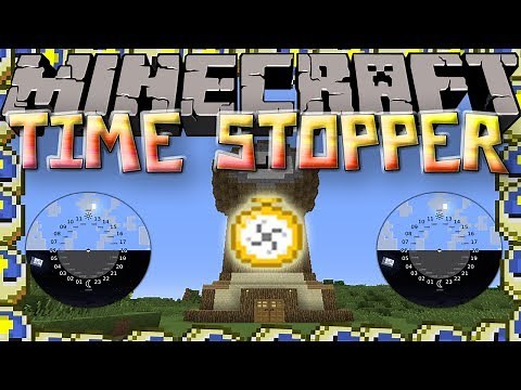 Minecraft Mods: TIME STOPPER MOD! FREEZE MOBS IN THEIR TRACKS!