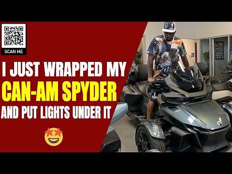 🚨2021 Can-Am Spyder RT Limited Custom Wrap and Under-Glow Lights!🚨