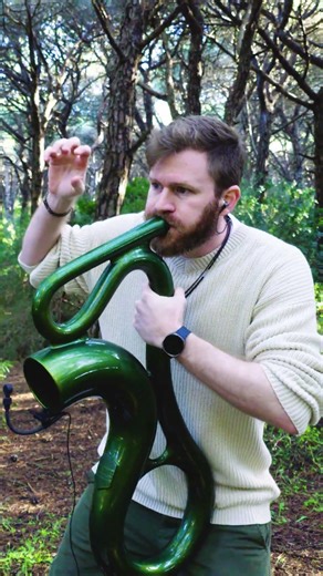 This didgeridoo sound is way too clean to be real #shorts