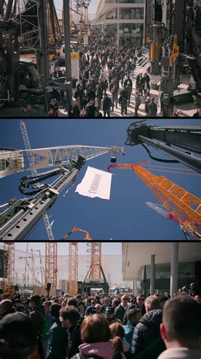 Throwback to #bauma2025 – still can’t get over that view. Nothing beats being surrounded by the machines we love! 🔥 #handsonliebherr #machinelovers #liebherr