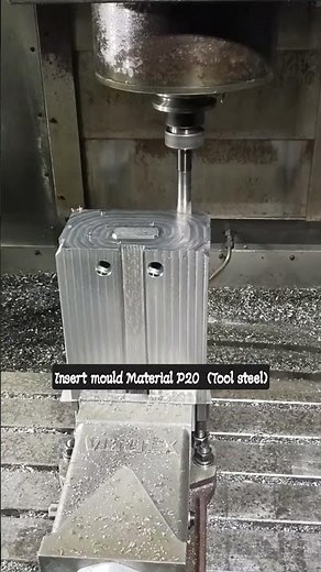 Milling Insert mould. Material P20 (Tool Steel) #cnc #machine #cncsoftware #manufacturing