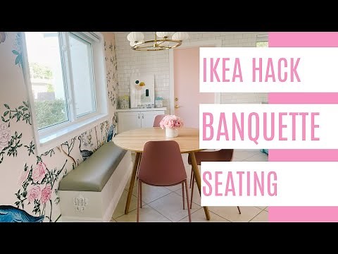 DIY Banquette Seating- Ikea Hack