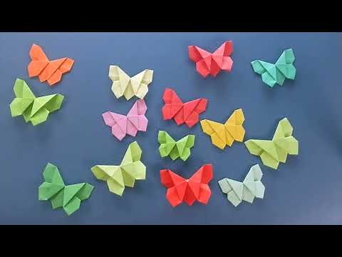 Origami VLINDER vouwen 🦋 Voor Beginners 🦋 Heel makkelijk!!!