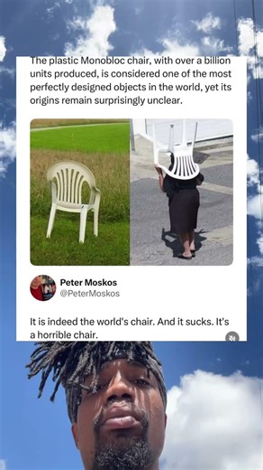 The plastic Monobloc chair is considered one of the most perfectly designed objects in the world.