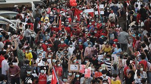 Myanmar coup: Tens of thousands rally in cities against military coup