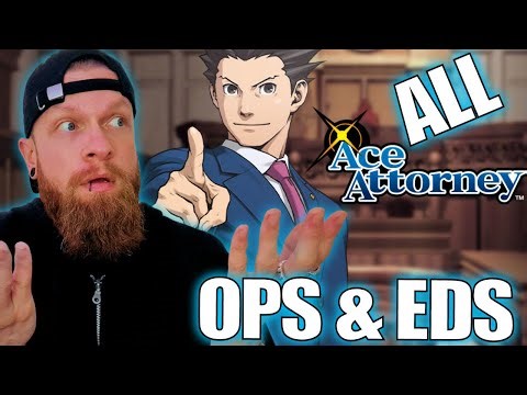 First Time Watching These ICONIC Themes! Ace Attorney OP & ED Reaction