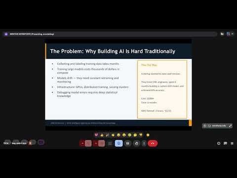 AWS AI Services – Build Intelligent Applications Without Deep ML Knowledge || IntrnForte Masterclass
