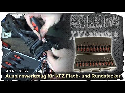 KFZ Stecker Aus- und Einpinnen - XXL Automotive Auspinnwerkzeug +++ Werkzeuganleitung How to +++ DIY