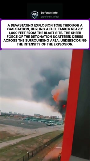 Massive Gas Station Explosion Sends Fuel Tanker Flying 1,000 Feet