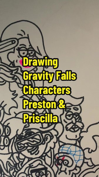 Drawing Gravity Falls Characters: Preston & Priscilla