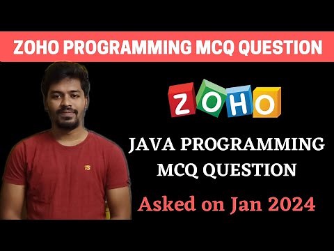 Zoho 2024 Java Programming MCQs | Zoho Latest Questions | BiNaRiEs