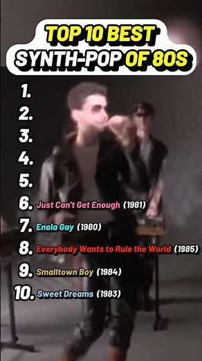 Best 80s Synth-Pop Hits Ranked: The Ultimate Top 10
