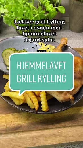 Hjemmelavet grill kylling med lækker salat
