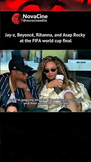 Jay-Z, Beyoncé, Rihanna & A$AP Rocky at the FIFA World Cup Final 😭⚽