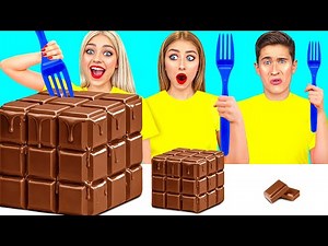 Big, Medium and Small Plate Challenge | Tasty Food Tricks by Mega DO Challenge