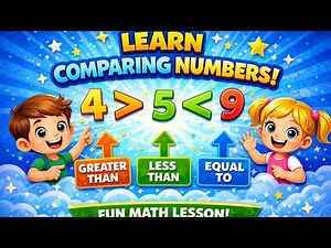 Comparing Numbers for Kids | Greater Than, Less Than & Equal To Made Easy