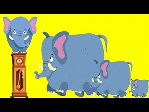 Hickory Dickory Dock The Elephant 🐘 Went Up The Clock | Nursery Rhyme & Miya Kids |