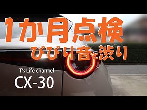 MAZDA CX-30 納車 1カ月点検 ビビり音と渋り