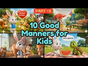 10 Good Manners for Kids | Fun & Easy Manners Every Child Can Learn (Part 2)
