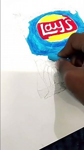 Lays Chips 3D Painting 🙂 #shorts #art #3d #drawing #3dart