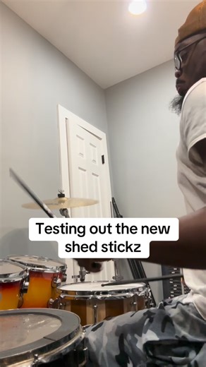 Joshua Tucker on Instagram: "The black shed stickz feel great! Im giving away a pair #drums #reel #explore"