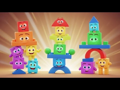 ブロックで色を学ぼう 🧱🔴🟢 | 幼児向け色の学習 | 楽しい子ども向け動画