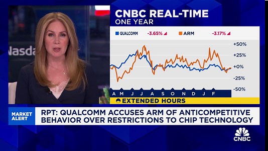 Qualcomm accuses Arm of anticompetitive behavior over restrictions to chip technology: Report