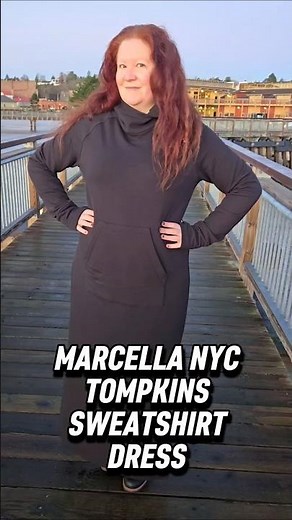Sweatshirt Dress Marcella NYC #sweatshirtdress #marcellanyc #frenchterry #fashion
