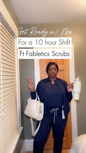 Get ready with me fabletics scrub try on I got a size XL in all items and it is very true to size ! . . . . . #fableticsscrubs #scrublife #travelnursing #softscrub #travelmedicalassistant