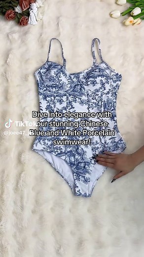 Inspired by timeless artistry, this swimsuit blends traditional Chinese motifs with modern style for the perfect balance of culture and fashion. Whether you're lounging by the pool or taking a dip in the ocean, make a statement that’s both chic and unique! 🌸#Swimwear #ChinesePorcelainStyle #BeachReady #Fashion #PoolsideVibes #TimelessElegance #TikTokShopMothersDay#MothersDay#vdayoutfit#oov#valentinesdaypresent#couplegifts#TikTokShopValentinesDay#valentinesdaypresent#couplegifts#TikTokShopSpring